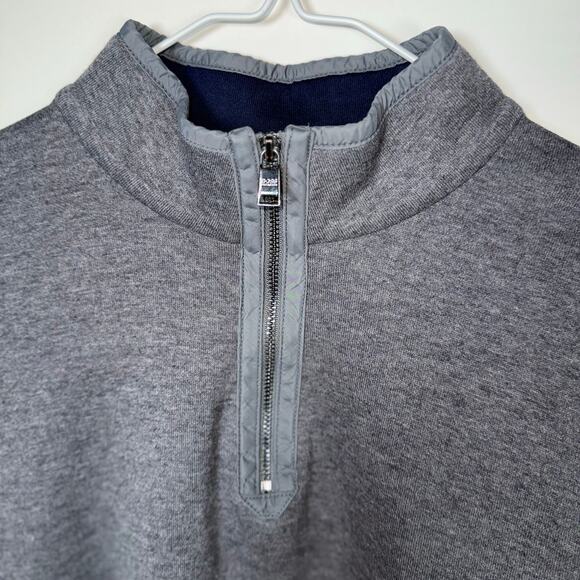 Hugo Boss Half Zip Pullover Men’s XL Gray Regular Fit Long Sleeve - Picture 7 of 14
